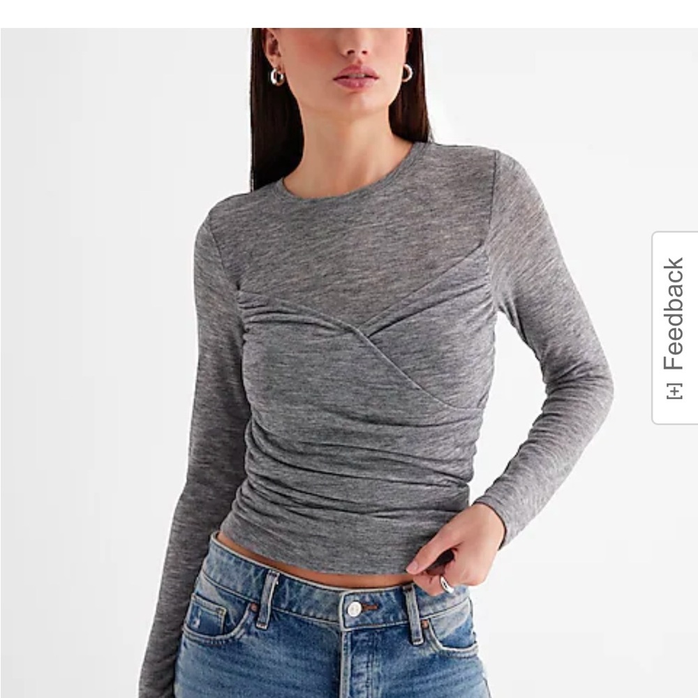 NWT Gray Long Sleeve Top